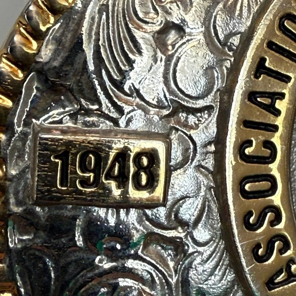 50th Anniversary engineering employees Gold and Silver Commemorative Belt Buckle